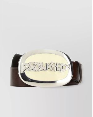 DSquared² Leather Belt - Metallic