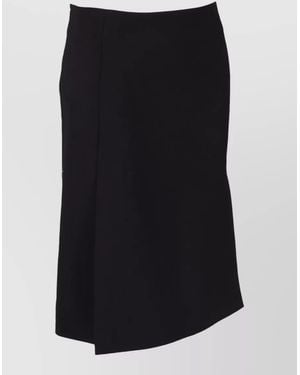 P.A.R.O.S.H. Asymmetric Hem Design Skirt - Black