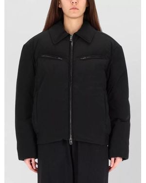 Alexander Wang Padded Jacket Straight Cut Collared Neck - Black