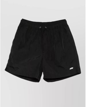 Autry Nylon Main Shorts Side Pockets - Black