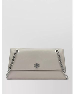 Tory Burch Chain Strap Structured Crossbody Bag - Grey