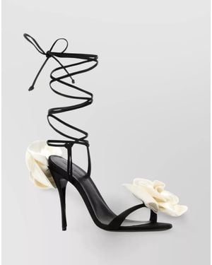 Magda Butrym Satin Sandals - White