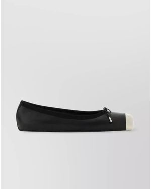 McQueen Leather Ballerina Shoes - White