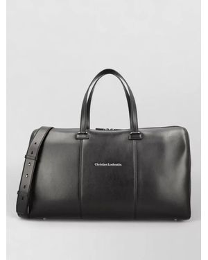 Christian Louboutin Leather Duffle Bag - Black