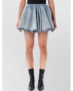 Haikure Ziggy Denim Wide Mini Skirt Pollock - Blue