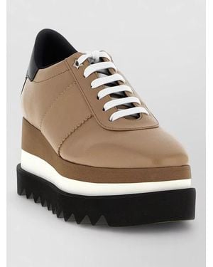 Stella McCartney Elyse Trainers Round Toe Platform Heel Detail - Multicolour