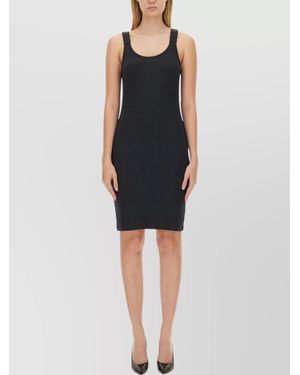 Helmut Lang Slim-Fit Knee-Length Dress - Black