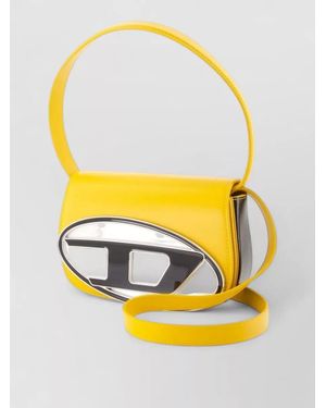 DIESEL 1Dr Leather Shoulder Bag - Yellow