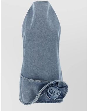 Magda Butrym Denim Mini Dress - Blue