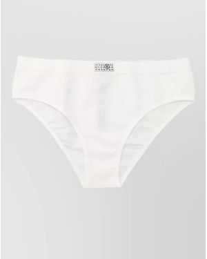 MM6 by Maison Margiela Ribbed Briefs - White