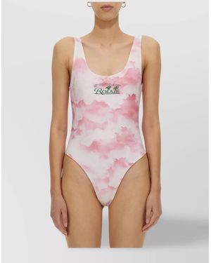 ROTATE BIRGER CHRISTENSEN Logo One-Piece Swimsuit - Pink