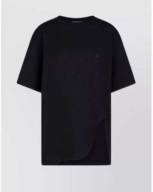 The Attico Cotton T-Shirt Crew Neck Short Sleeves - Black