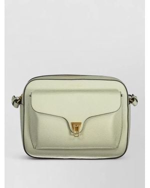 Coccinelle Leather Crossbody Bag - Grey