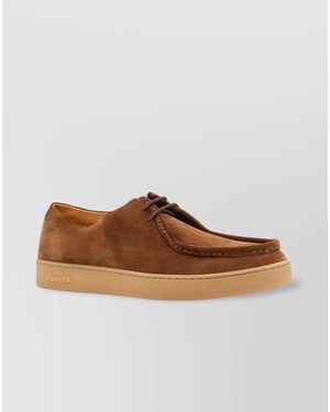 Church's Suede Leather Lace-Up Brogues - Brown