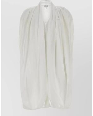 Loewe White Poplin Dress