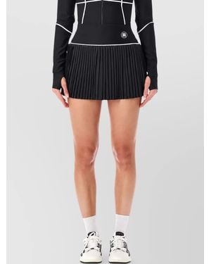 Amiri Pleated Mini Skirt - Black