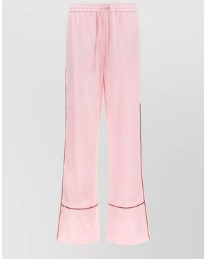 Off-White c/o Virgil Abloh Jacquard Satin Flared Trousers - Pink