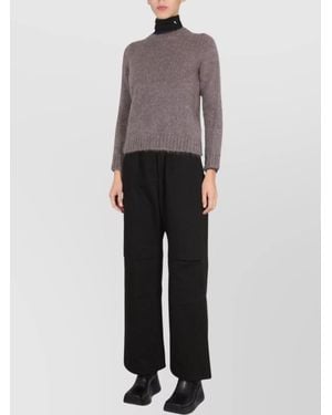 Raf Simons Mohair Crewneck Sweater - Gray