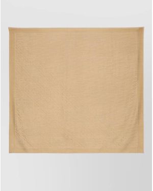 Fendi Silk Blend Jacquard Scarf - Natural