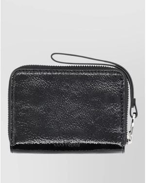 Courreges Leather Wallet - Gray