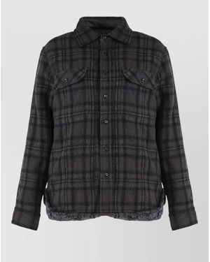 Maison Margiela Reversible Quilted Wool Jacket - Black