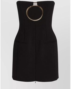 Ferragamo Wool Mini Dress - Black