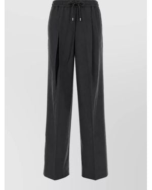 Michael Kors Wool-Blend Loungewear Pants - Black