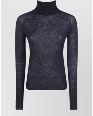 JOSEPH Cashmere Turtleneck Sweatshirt - Blue