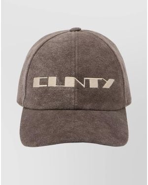 Rick Owens Cotton Baseball Cap - Grey