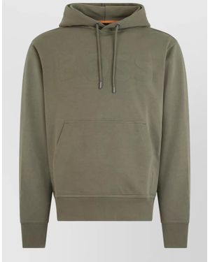 BOSS Cotton Hoodie - Green