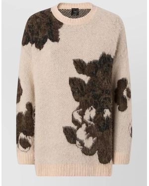 Pinko Jacquard Sweatshirt - Natural