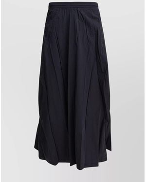 Balenciaga Pleated Maxi Skirt - Blue
