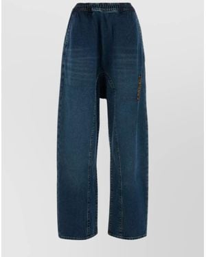 Y. Project Denim Wide-Leg Trousers - Blue