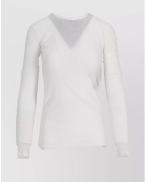 Ann Demeulemeester Slim-Fit Long-Sleeve T-Shirt - White