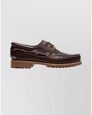 Timberland Leather Boat Shoes - Brown