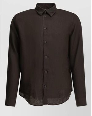 NN07 Enzo Casual Shirt Button Cuffs Long Sleeves - Black