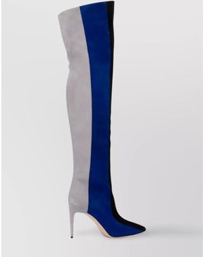 Manolo Blahnik Suede Boots - Blue