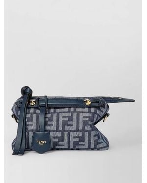 Fendi Soft Mini Shoulder Bag Top Handle Strap - Blue