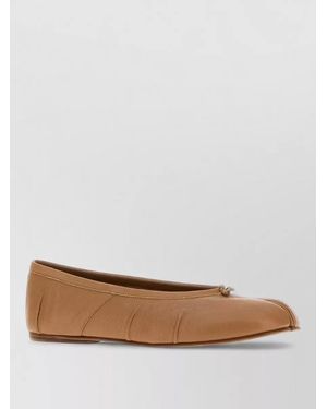 Maison Margiela Leather Ballerina Flats - White