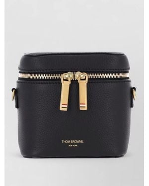 Thom Browne Leather Chain Mini Bag - Black