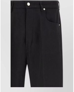 Rick Owens Denim Wide-Leg Jeans - Black