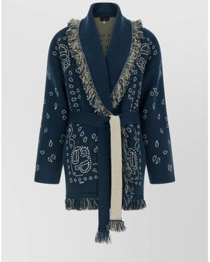 Alanui Bandana Cardigan - Blue