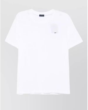 Paul & Shark Cotton Crew Neck Short Sleeve T Shirt - White