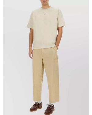Drole de Monsieur Cropped Trousers - Natural