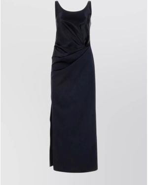 Fendi Midnight Satin Dress - Blue