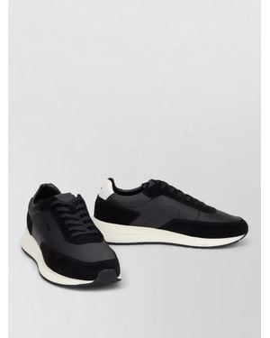 BOSS Vinston Low Top Leather Trainers - Black