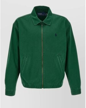 Polo Ralph Lauren Cotton Twill Single-Breasted Jacket - Green