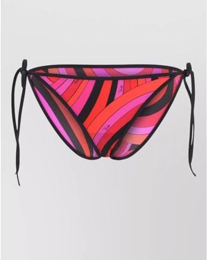 PUCCI Low Rise Bikini Bottom Vibrant Pattern - Pink