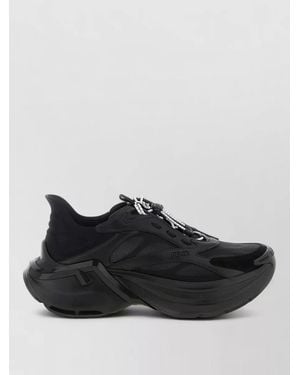 Fendi F Light Trainers Chunky Sole Mesh Panels - Black
