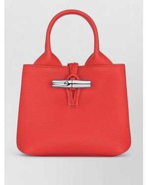 Longchamp Silk Crossbody Bag - Red